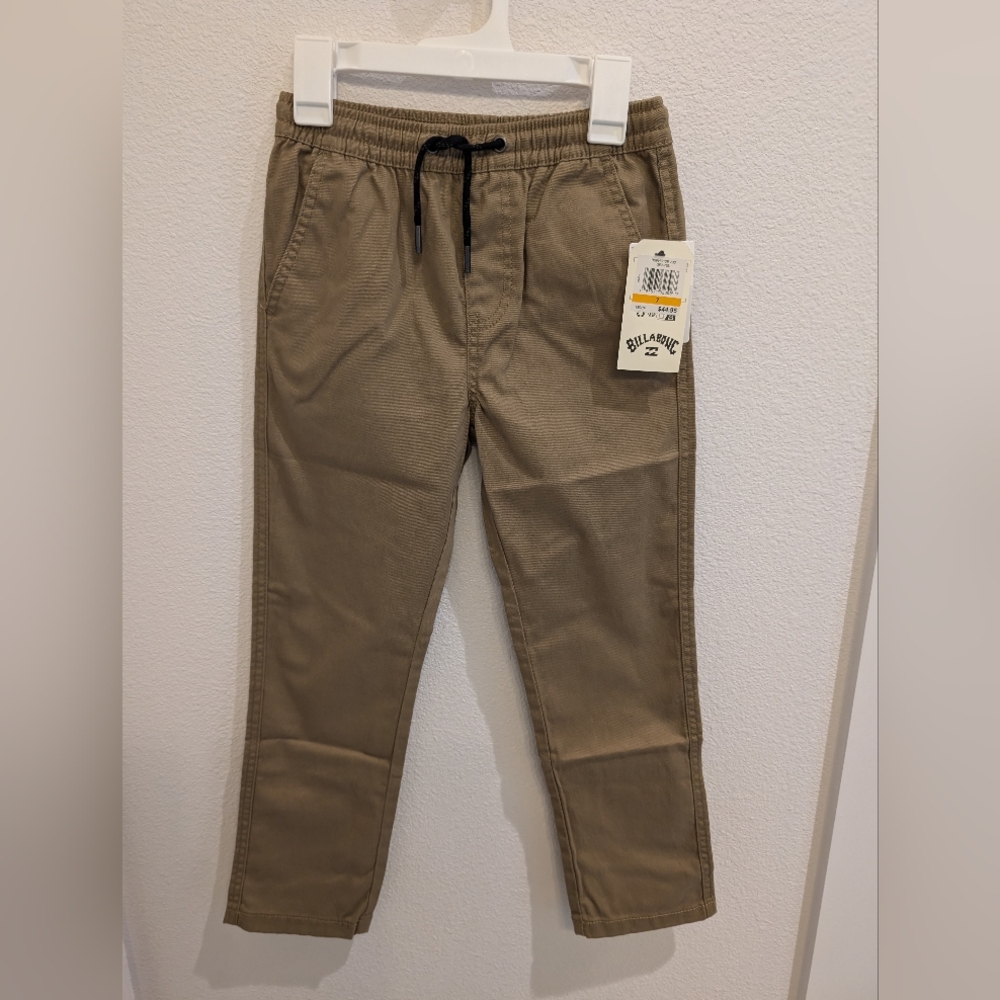 NWT Billabong Stretch Twill Pull on Pant 7 Khaki